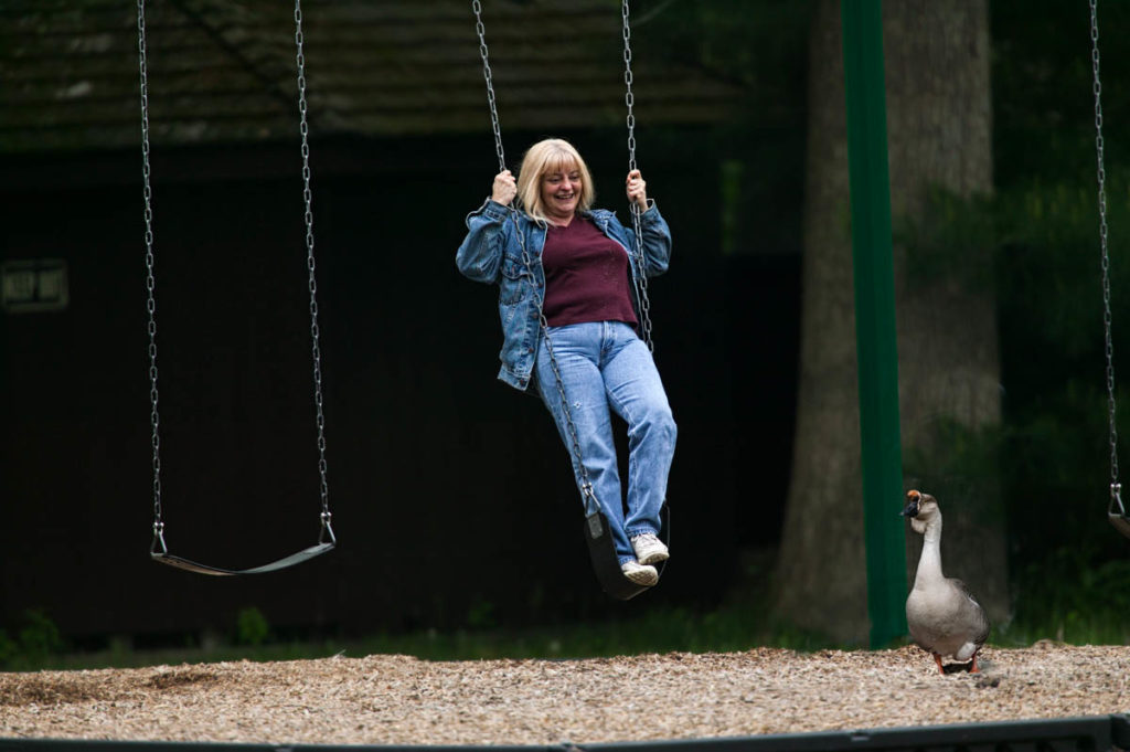 Woman on a Swing